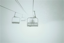 Rider in the Storm, Homewood Ski Area.